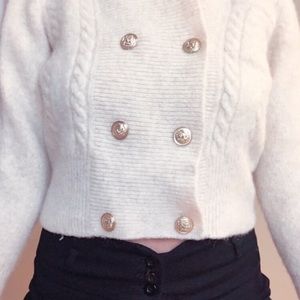 VINTAGE Off-White Susan Bristol Sweater